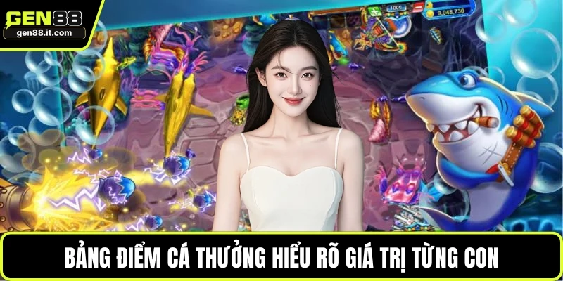 Bảng điểm cá thưởng hiểu rõ giá trị từng con