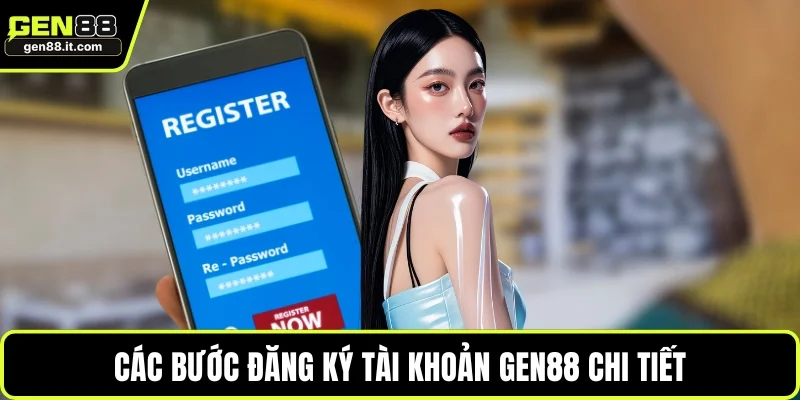 Các bước đăng ký tài khoản GEN88 chi tiết