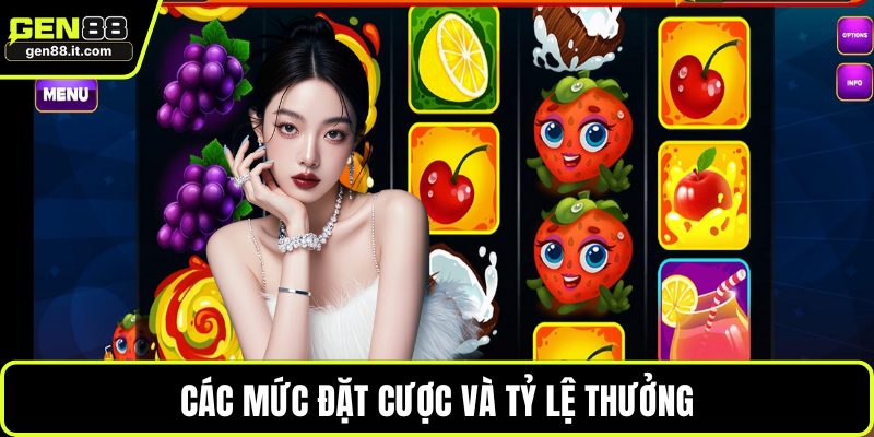 Các mức đặt cược và tỷ lệ thưởng