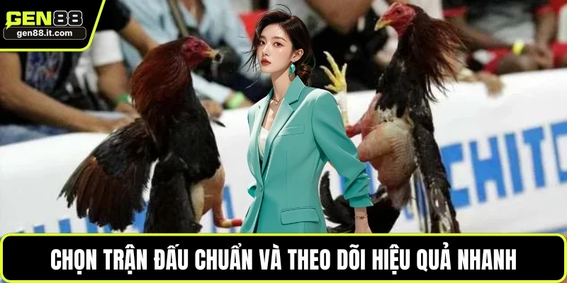 Chọn trận đấu chuẩn và theo dõi hiệu quả nhanh