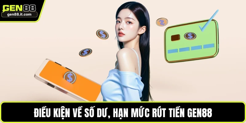 Rút Tiền GEN88 1 Điều kiện về số dư, hạn mức rút tiền GEN88