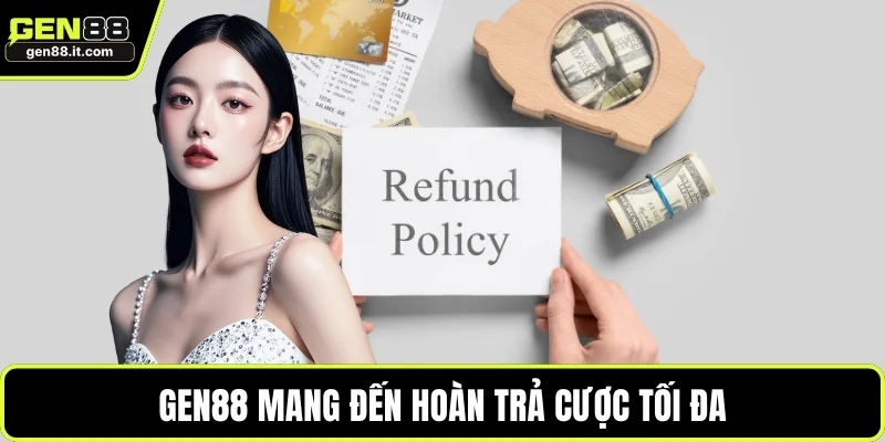 GEN88 mang đến hoàn trả cược tối đa