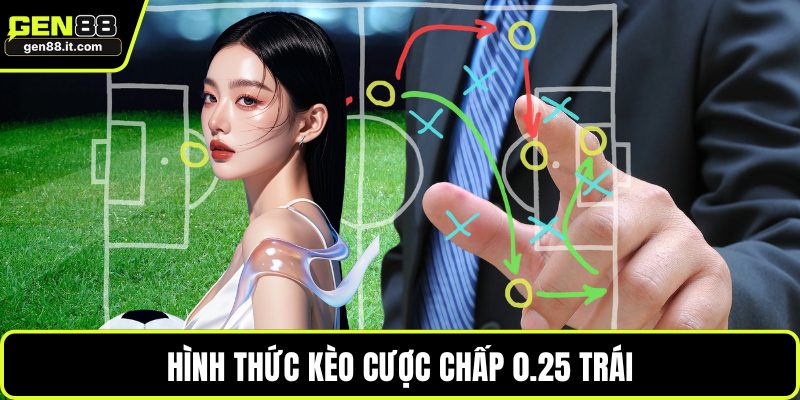 Hình thức kèo cược chấp 0.25 trái