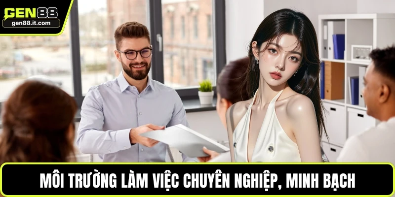 Tuyển Dụng GEN88 4 Môi trường làm việc chuyên nghiệp, minh bạch