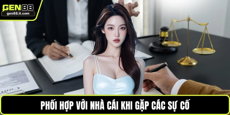 Phối hợp với nhà cái khi gặp các sự cố