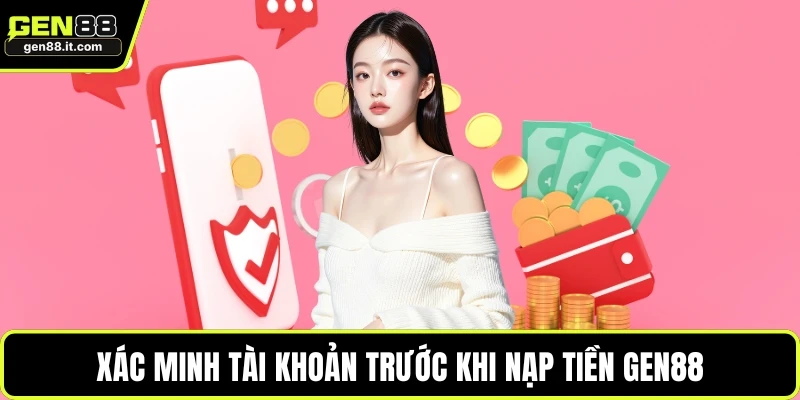 Nạp Tiền Gen88 1 Xác minh tài khoản trước khi nạp tiền GEN88